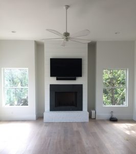 Finished AV integration in a residential home in Madisonville, Louisiana